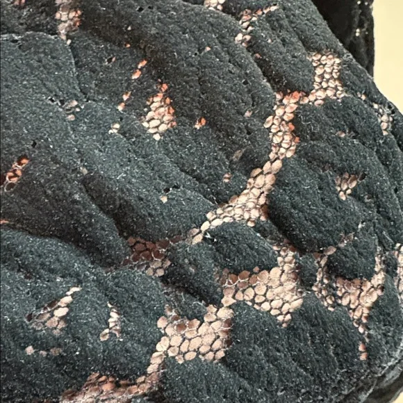 Rachel Comey black velvet lace fully lined high waist pants cocoa linerS